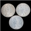 Image 1 : Three 1886 $1 Morgan Silver Dollar Coins