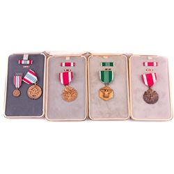 Four (4) US Military Armed Forces Service Medals