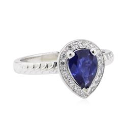 1.16 ctw Sapphire and Diamond Ring - Platinum