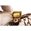 Image 6 : Chanel Brown Cream Camelia Pattern Fabric Flap Shoulder Bag