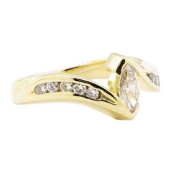 0.75 ctw Diamond Ring - 14KT Yellow Gold