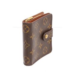 Louis Vuitton Brown Monogram Canvas Leather Compact Zippe Wallet