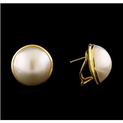 14KT Yellow Gold Pearl and Diamond Jewelry Suite