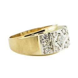 1.00 ctw Diamond Ring - 14KT Yellow And White Gold