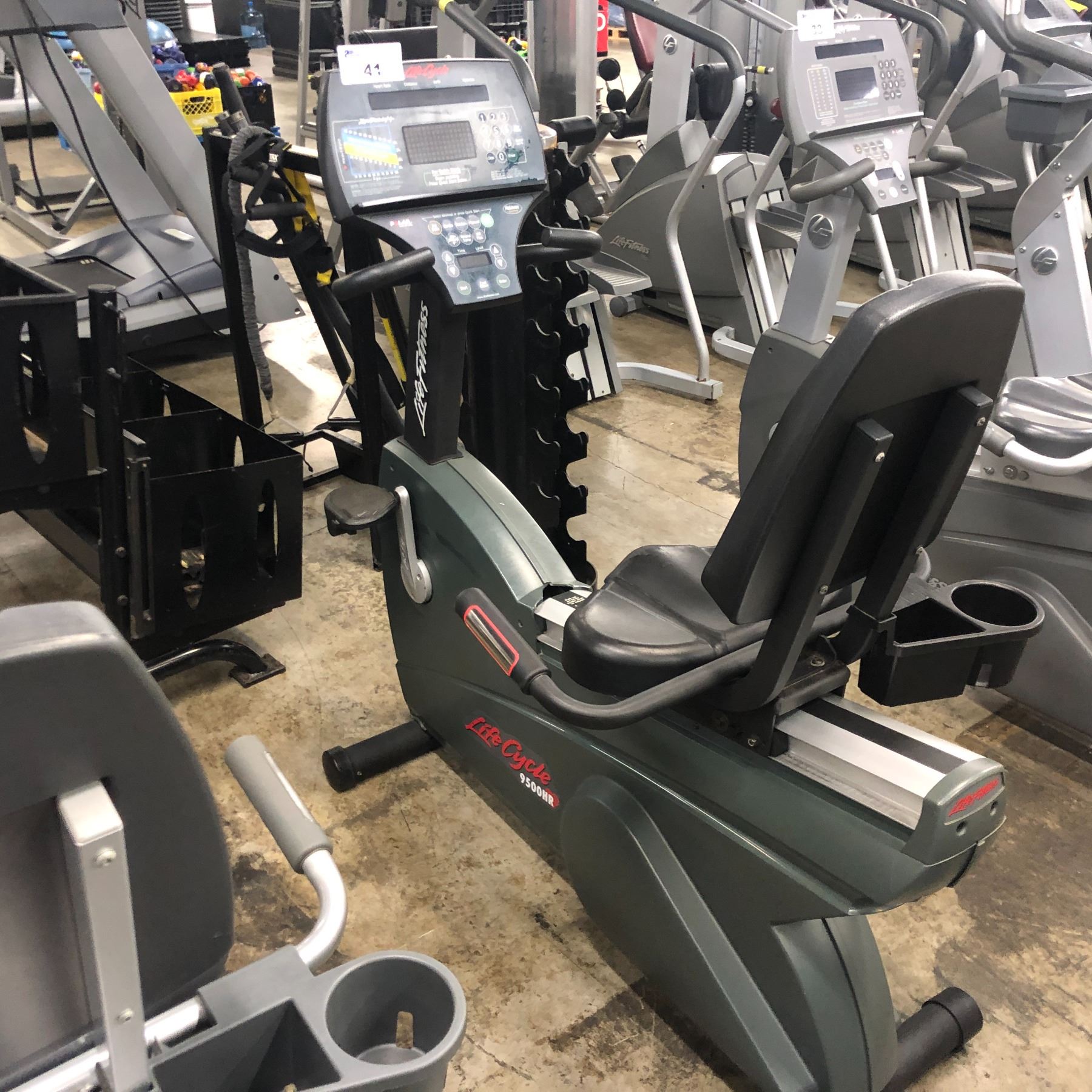 LIFE FITNESS 9500HR RECUMBENT BIKE