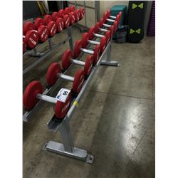 LOT OF ASSORTED UFC GYM DUMBELLS (RACK NOT INCLUDED)