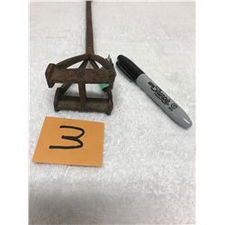 Hand-forged branding iron