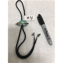 Sterling/turquoise bolo tie