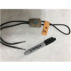 Sterling/turquoise bolo tie 3