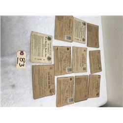 WWII Ration Book