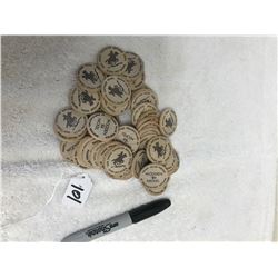 Box Lot of Wooden Nickels