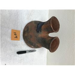 CA double-necked pottery vessel