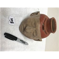 Quapaw Painted Human Pot