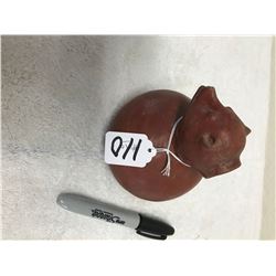 Quapaw Painted Animal Container