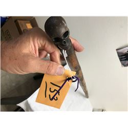 Wood Staff with Iron Skull