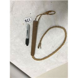 Wood and Leather Whip