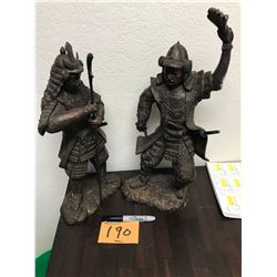 Pair Chinese Bronze Figures