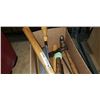 Image 2 : TRAY OF HAMMERS, AXE AND SAW