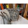 Image 2 : CAST IRON 3 LEGGED FLOWER BASKET - AS IS