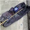 Image 1 : Two right handed drivers, ski poles and golf travel bag