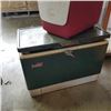 Image 2 : Metal Coleman cooler and Coca Cola igloo cooler