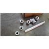 Image 2 : Lot of hard to find 1/4" threaded aluminum fittings: Couplings, nipple and elbow - 6061 & 356