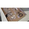 Image 3 : Box of cookie jars and tray of jewelry