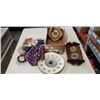 Image 1 : 3 vintage weather stations and wood wall hanging