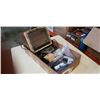 Image 1 : Box of flip phones, phone mounts and heater