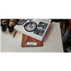 Image 3 : CHALKWARE BILLIARDS FIGURE, TEAK BOARD, HARLEY DAVIDSON HARDCOVER BOOK AND CANUCKS BEAR