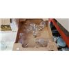 Image 2 : CANDLESTICK GLASS FLUTES AND BOOT MUGS
