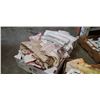 Image 2 : 2 TRAYS OF VINTAGE FABRICS AND HOME MAGAZINES