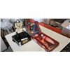 Image 1 : Quigon jin star wars animated coin bank, Queen amadalah and star wars ornaments in collector tin