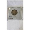 Image 2 : 1919 CANADIAN COINS 25 CENT AND 10 CENT - 925 SILVER AND LARGE CENT