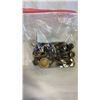 Image 2 : 2 BAGS AND TRAY OF JEWELLERY -RINGS, BANGLES, WATCH, ETC