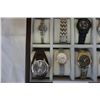Image 2 : 10 watches with display case