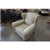 Image 2 : STRIPED WINGBACK CHAIR