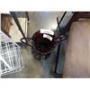Image 2 : METAL VASE AND WHITE WIRE SHOE RACK