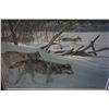 Image 2 : WOLF PACK IN MOONLIGHT BY ROBERT BATEMAN 25321