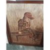Image 2 : OIL ON CANVAS YOUNG BOY SITTING BY J BIICKERT CA1950