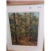 Image 2 : ACRYLIC PAINTING ON BOARD SIGNED ARMSTRONG  ROAD IN THE FOREST