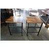 Image 2 : BRAND NEW PAIR OF MODERN INDUSTRIAL END TABLES RETAIL $189