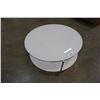 Image 1 : Round two tier glasstop coffee table