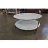 Image 2 : Round two tier glasstop coffee table