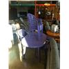 Image 1 : PURPLE PATIO TABLE AND 5 CHAIRS