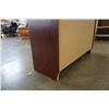 Image 8 : CHERRY FINISH SHELF APPROX 80 INCHES TALL
