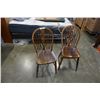 Image 1 : PAIR OF SPINDLE BACK CHAIRS