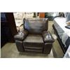 Image 2 : LEATHER RECLINER ROCKING ARMCHAIR