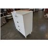 Image 3 : 4 DRAWER WHITE CHEST OF DRAWERS