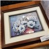 Image 2 : Shadow box, crystal bowls and vase